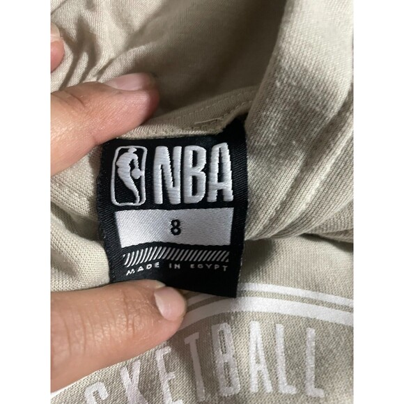 NBA Boys Youth Gray Pullover Hoodie Size Small (7-8) Fleece Front Pocket - Picture 9 of 11